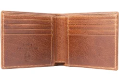 8 Card Classic Bifold Wallet in Saddle Brown Full-Grain Dumont Leather