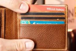 8 Card Classic Bifold Wallet in Saddle Brown Full-Grain Dumont Leather