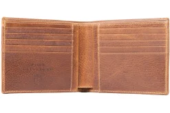 8 Card Classic Bifold Wallet in Saddle Brown Full-Grain Dumont Leather