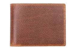 8 Card Classic Bifold Wallet in Saddle Brown Full-Grain Dumont Leather