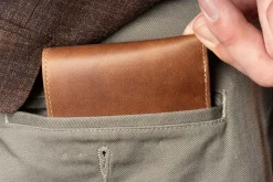 8 Card Classic Bifold Wallet in Saddle Brown Full-Grain Montecristo Leather