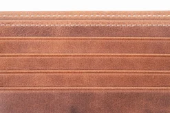 8 Card Classic Bifold Wallet in Saddle Brown Full-Grain Montecristo Leather