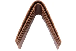 8 Card Classic Bifold Wallet in Saddle Brown Full-Grain Montecristo Leather