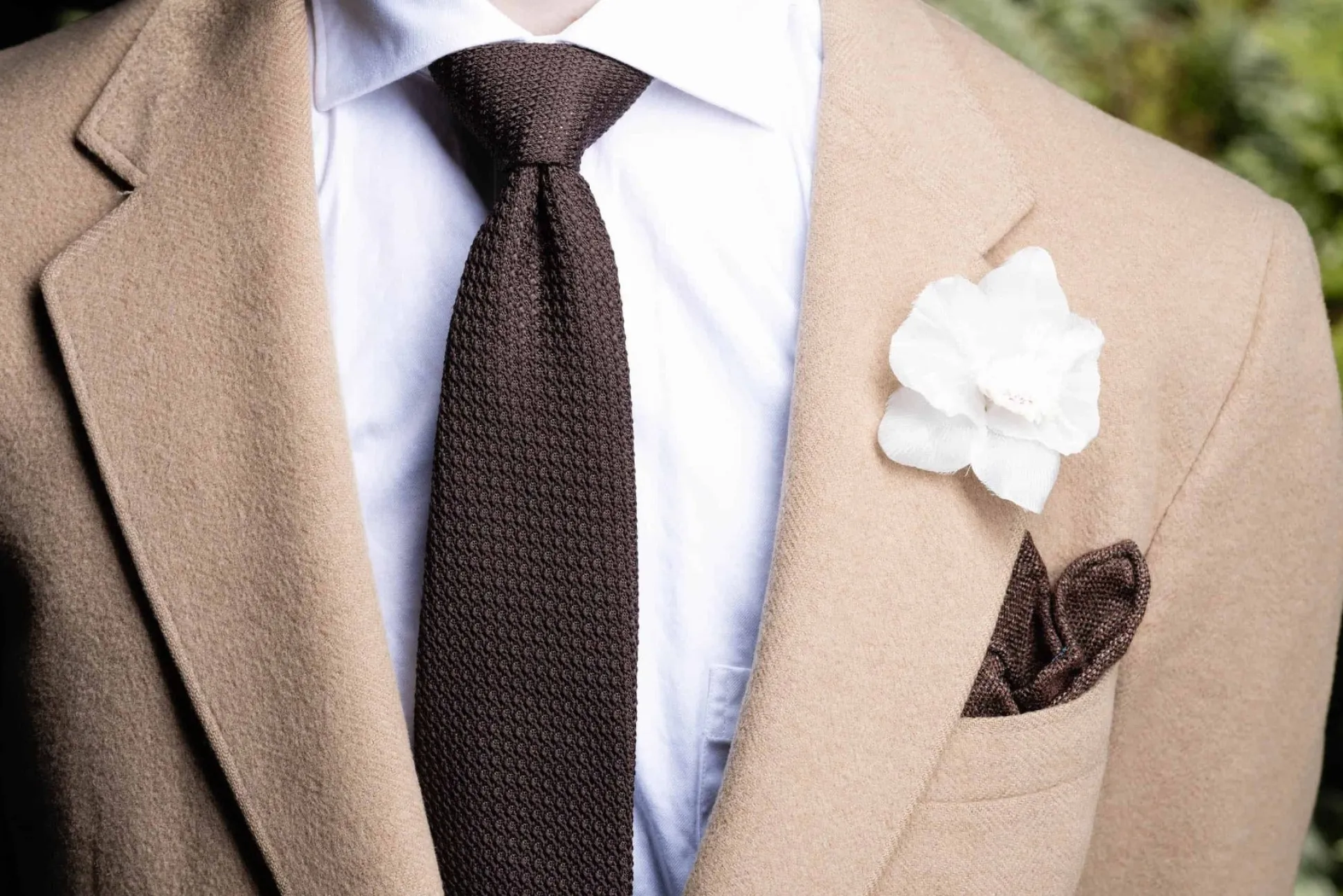 Champagne Orchid Boutonnière Flower