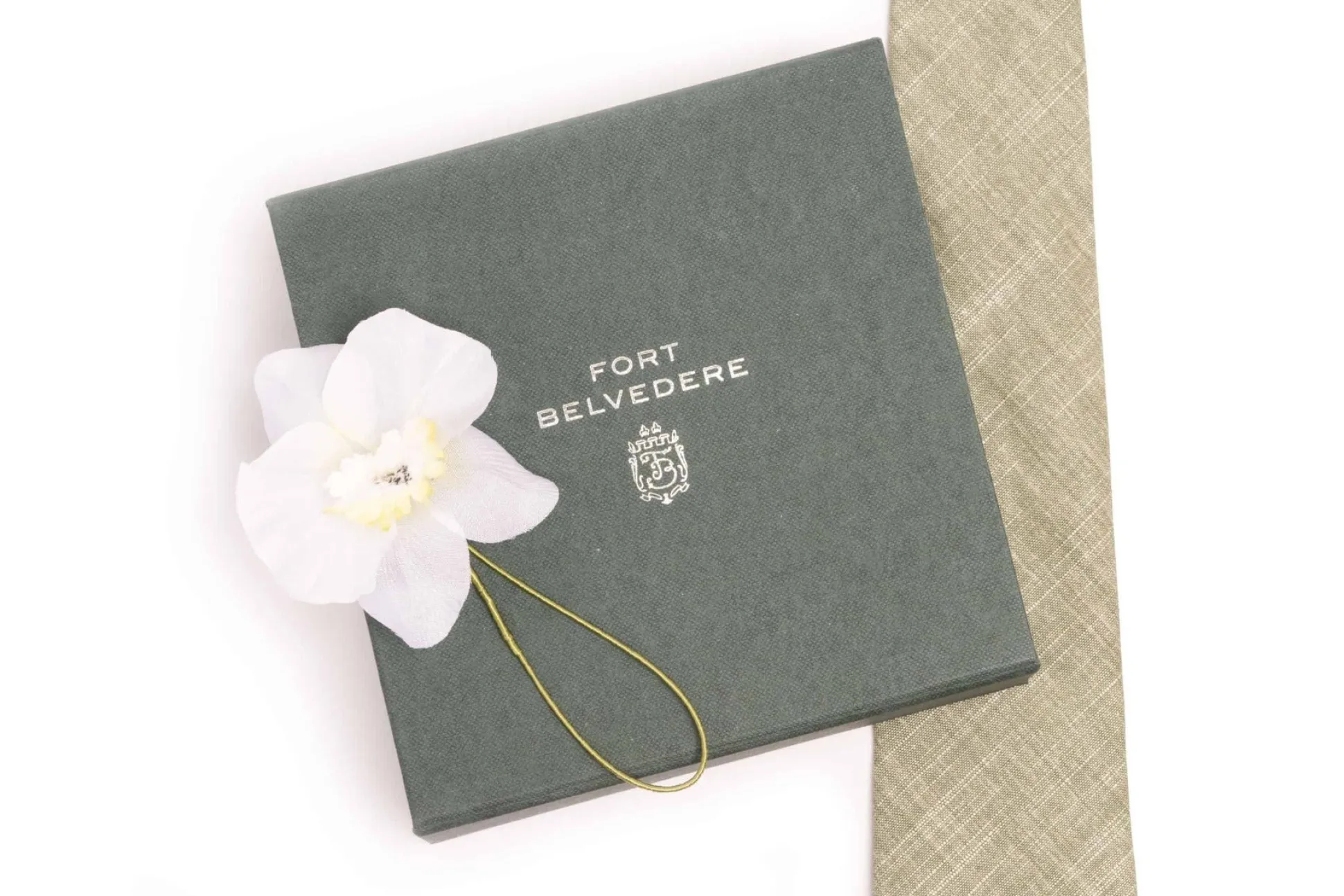 Champagne Orchid Boutonnière Flower