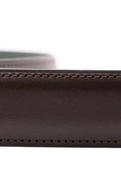 Charcoal Brown Leather Belt