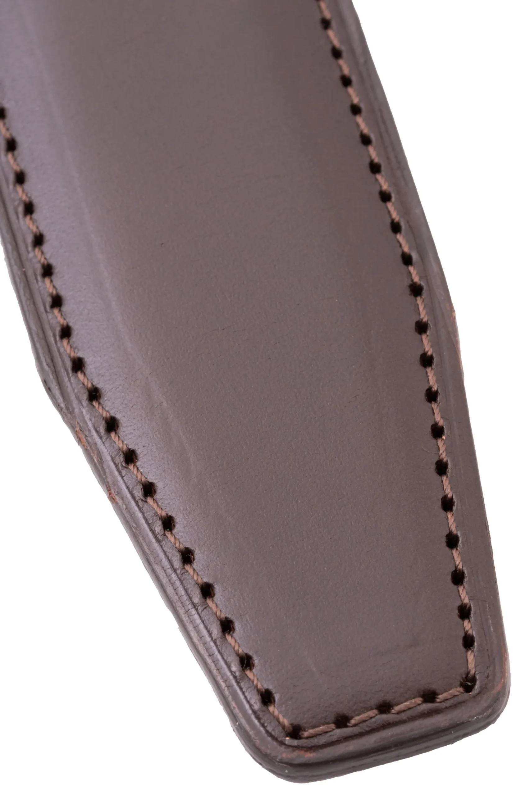 Charcoal Brown Leather Belt