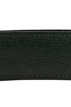 Charcoal Brown Leather Belt