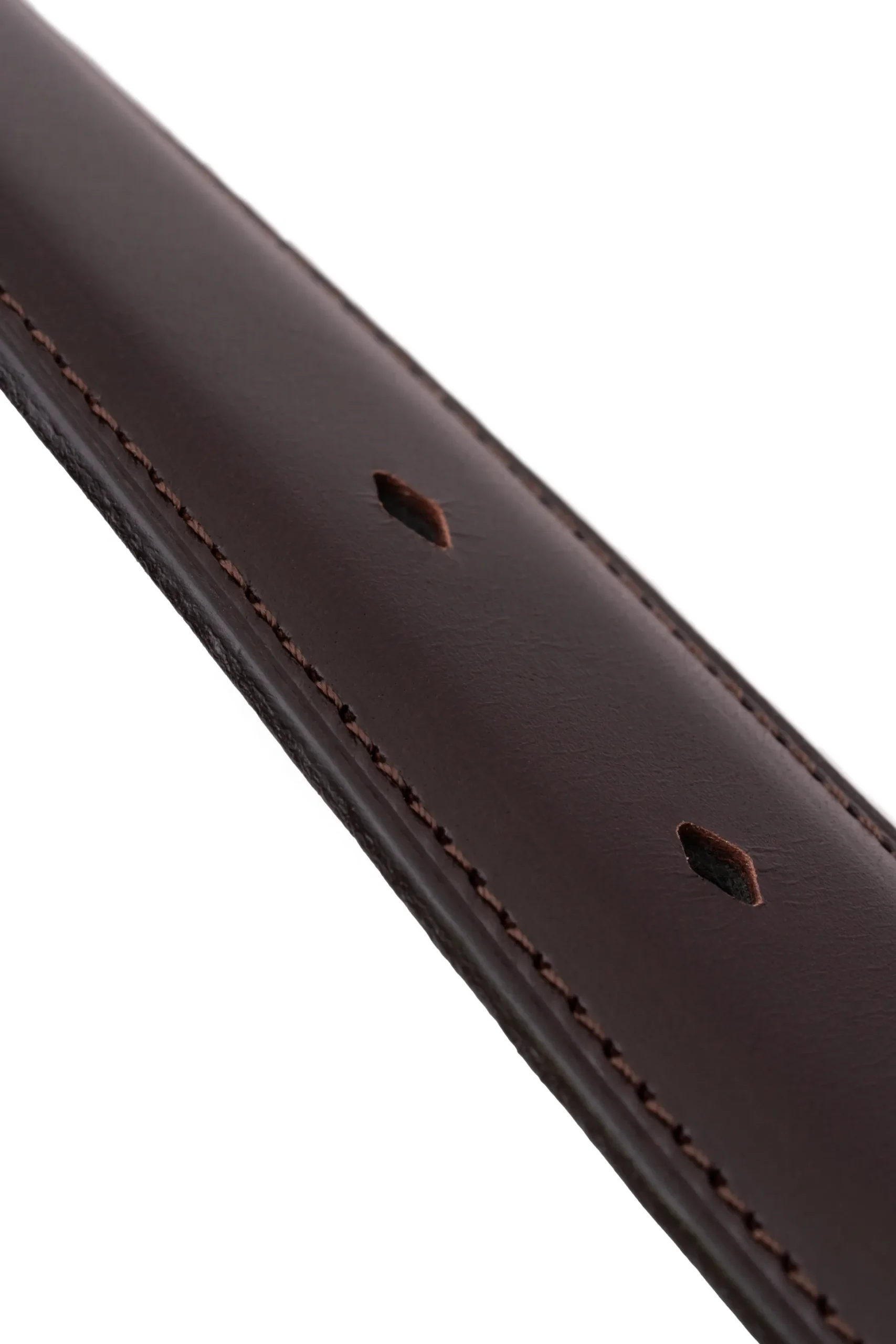Charcoal Brown Leather Belt