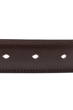 Charcoal Brown Leather Belt
