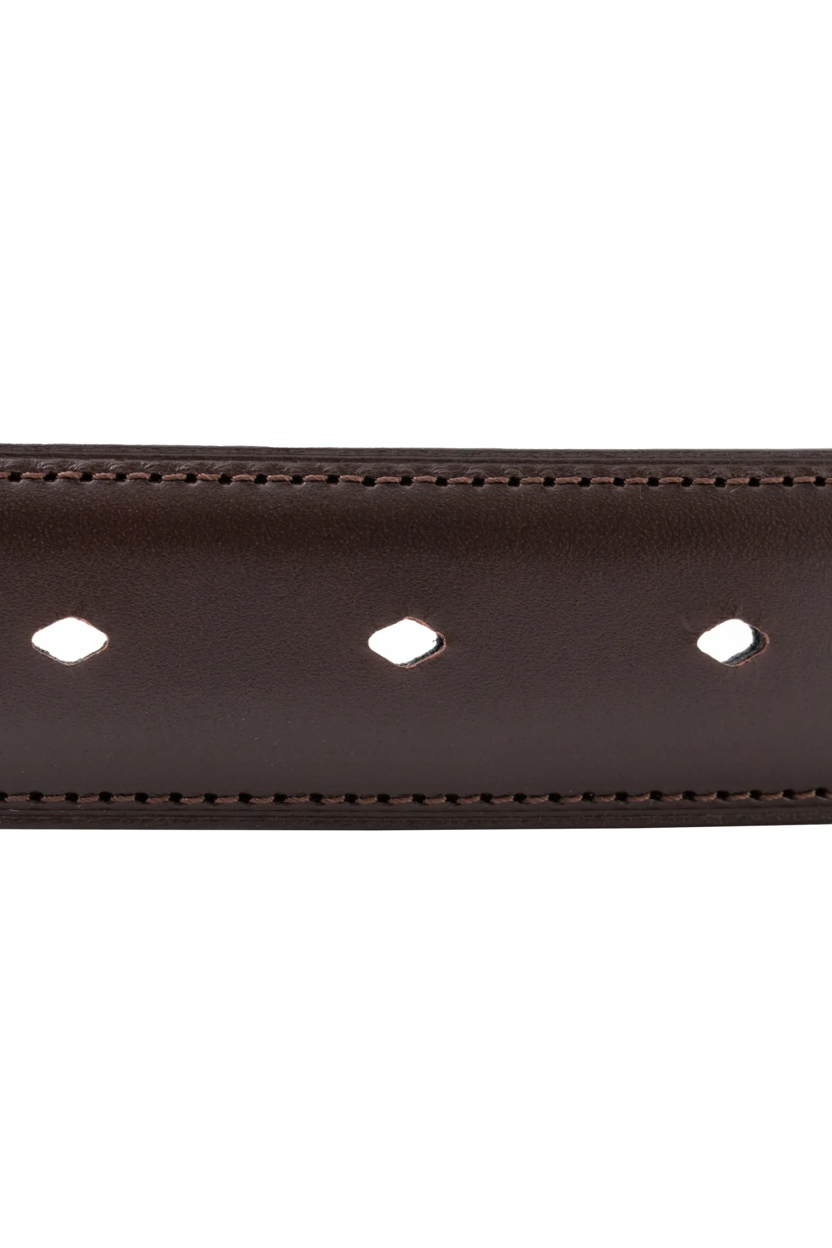 Charcoal Brown Leather Belt