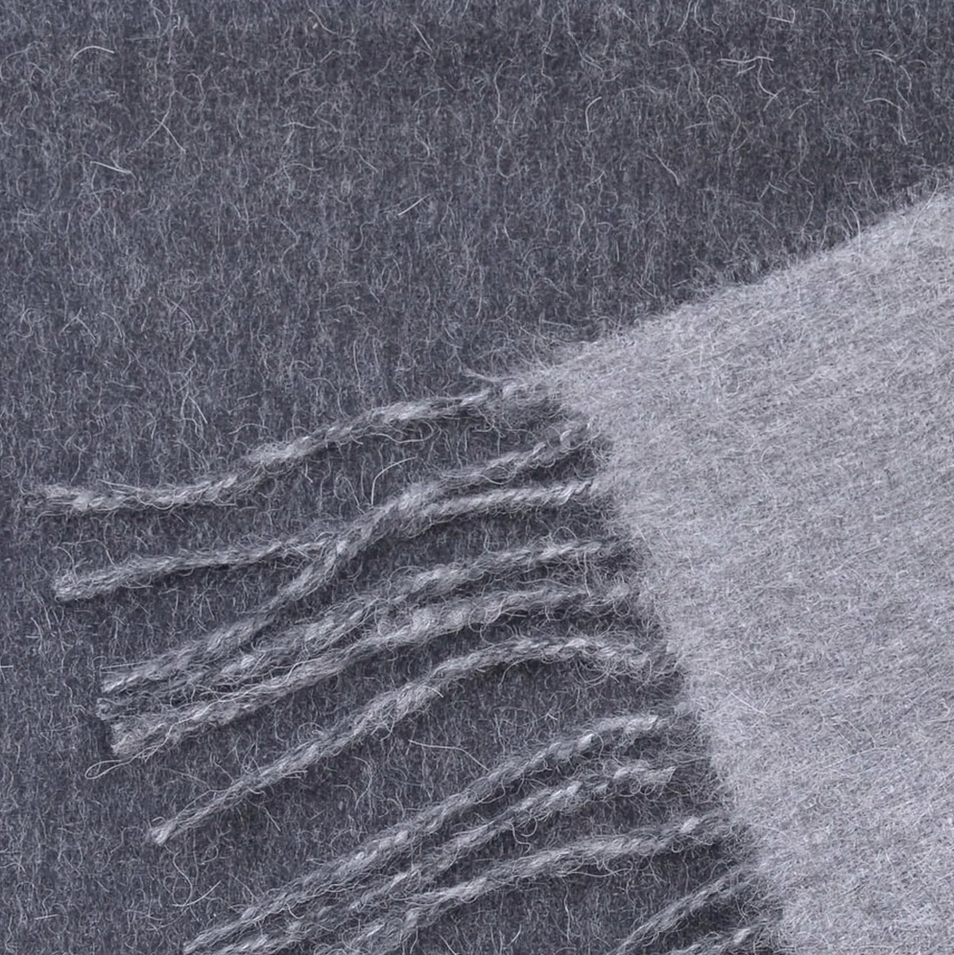 Charcoal & Gray Double Sided Alpaca Scarf