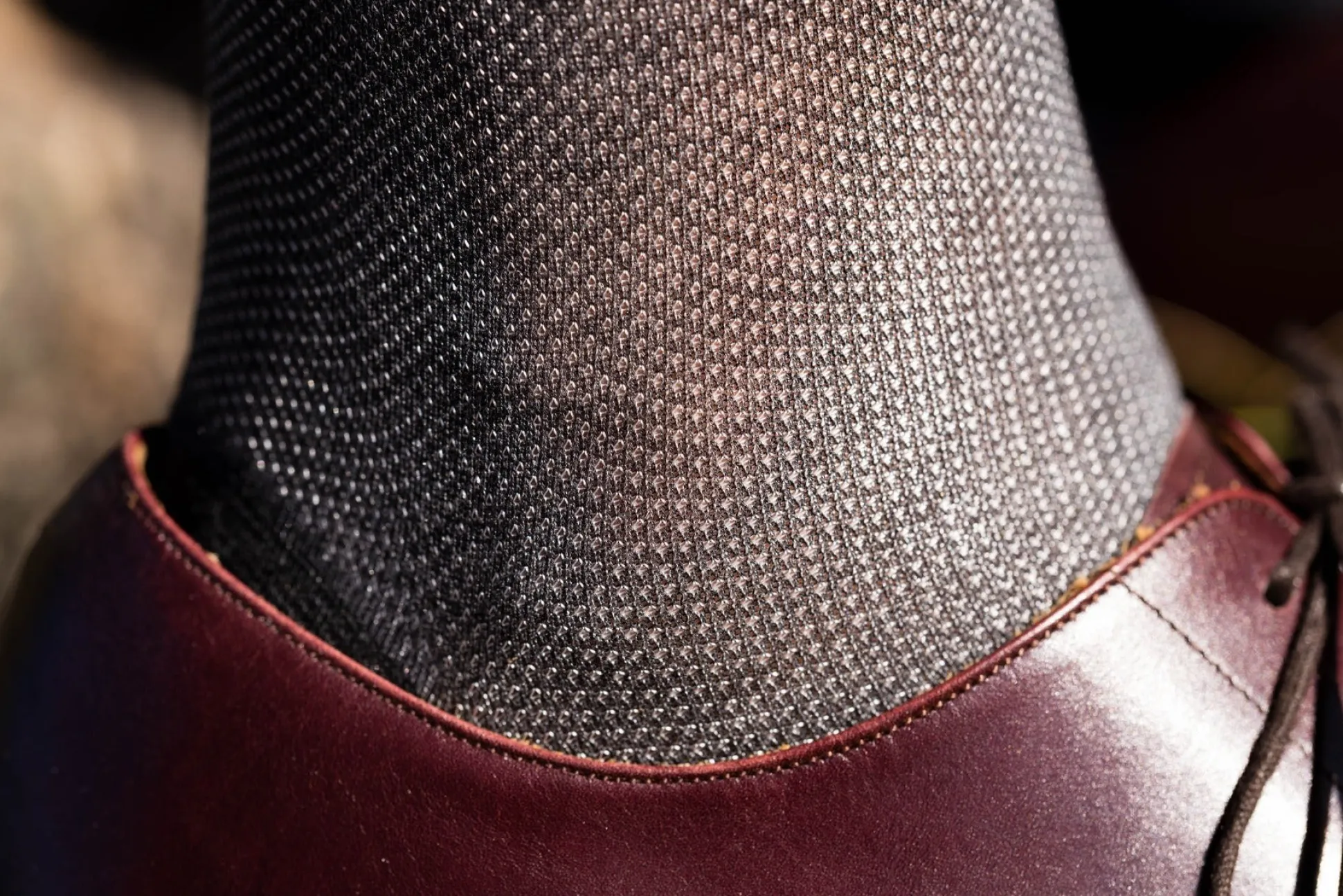 Charcoal Gray & White Two-Tone Solid Socks
