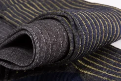 Charcoal & Light Gray Shadow Stripe Lightweight Cotton Socks