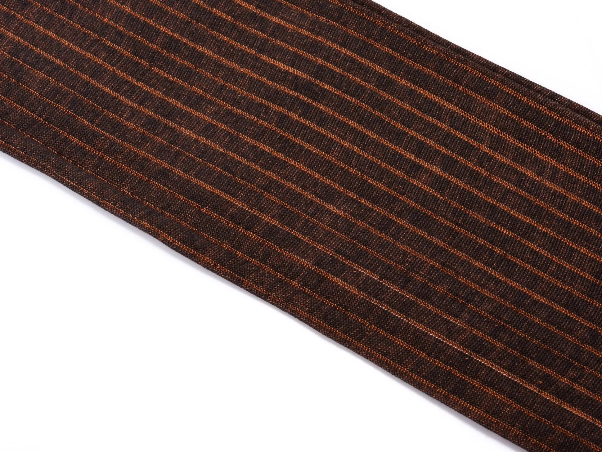 Charcoal & Orange Shadow Stripe Lightweight Cotton Socks