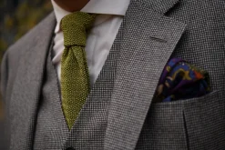 Chartreuse Green Silk Knit Tie