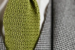 Chartreuse Green Silk Knit Tie