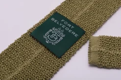 Chartreuse Green Silk Knit Tie