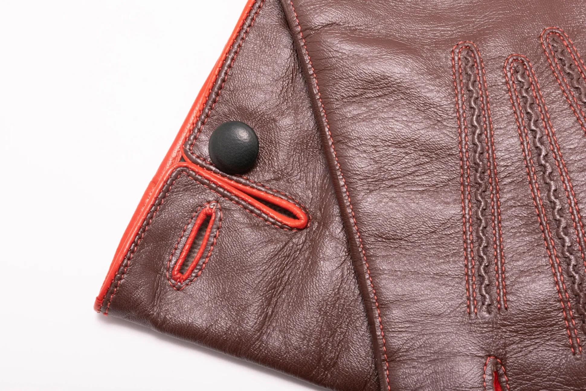 Chestnut Brown Touchscreen Lamb Nappa Leather Gloves