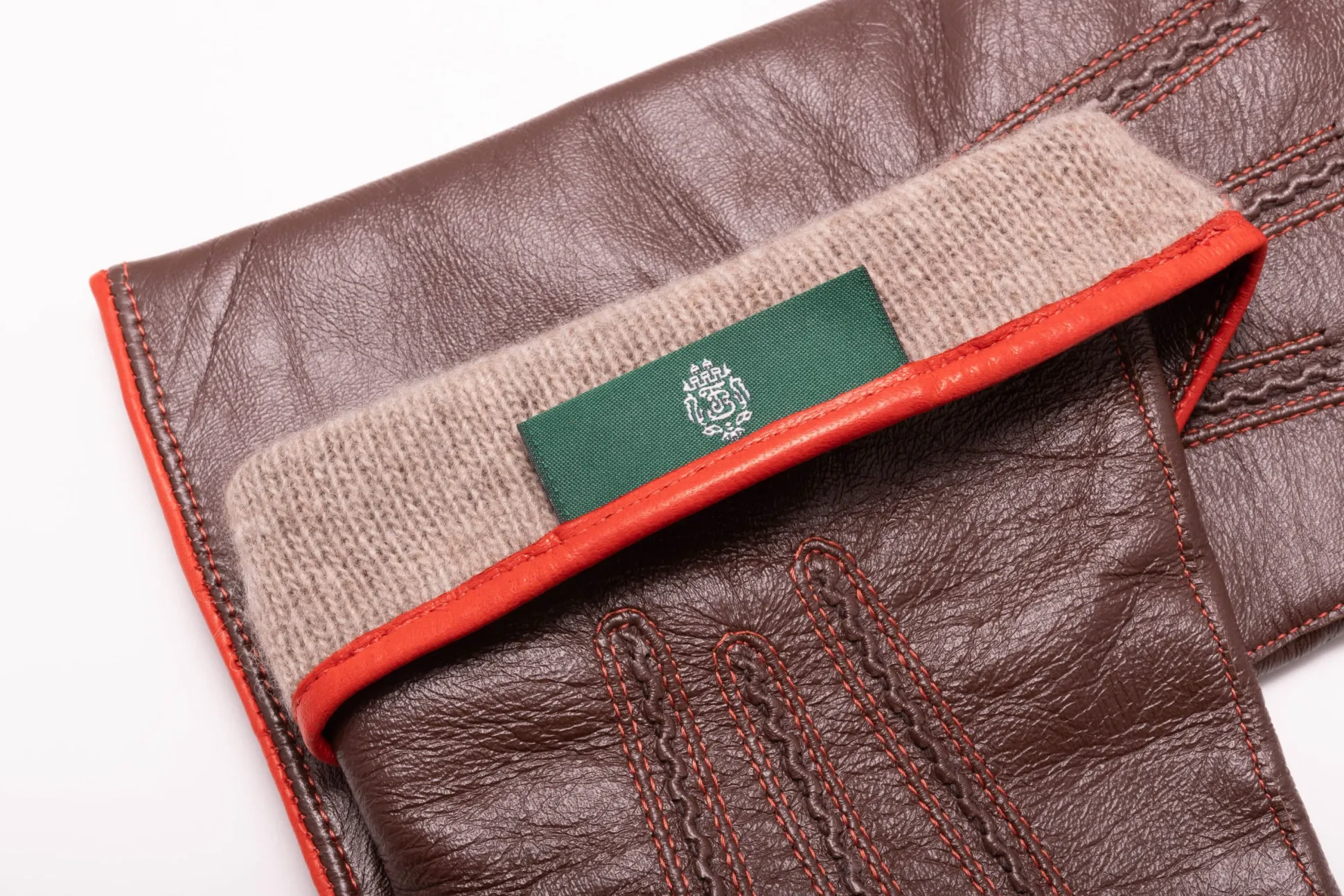 Chestnut Brown Touchscreen Lamb Nappa Leather Gloves