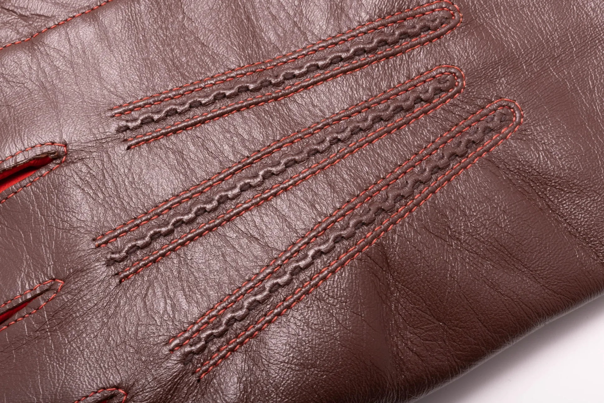 Chestnut Brown Touchscreen Lamb Nappa Leather Gloves