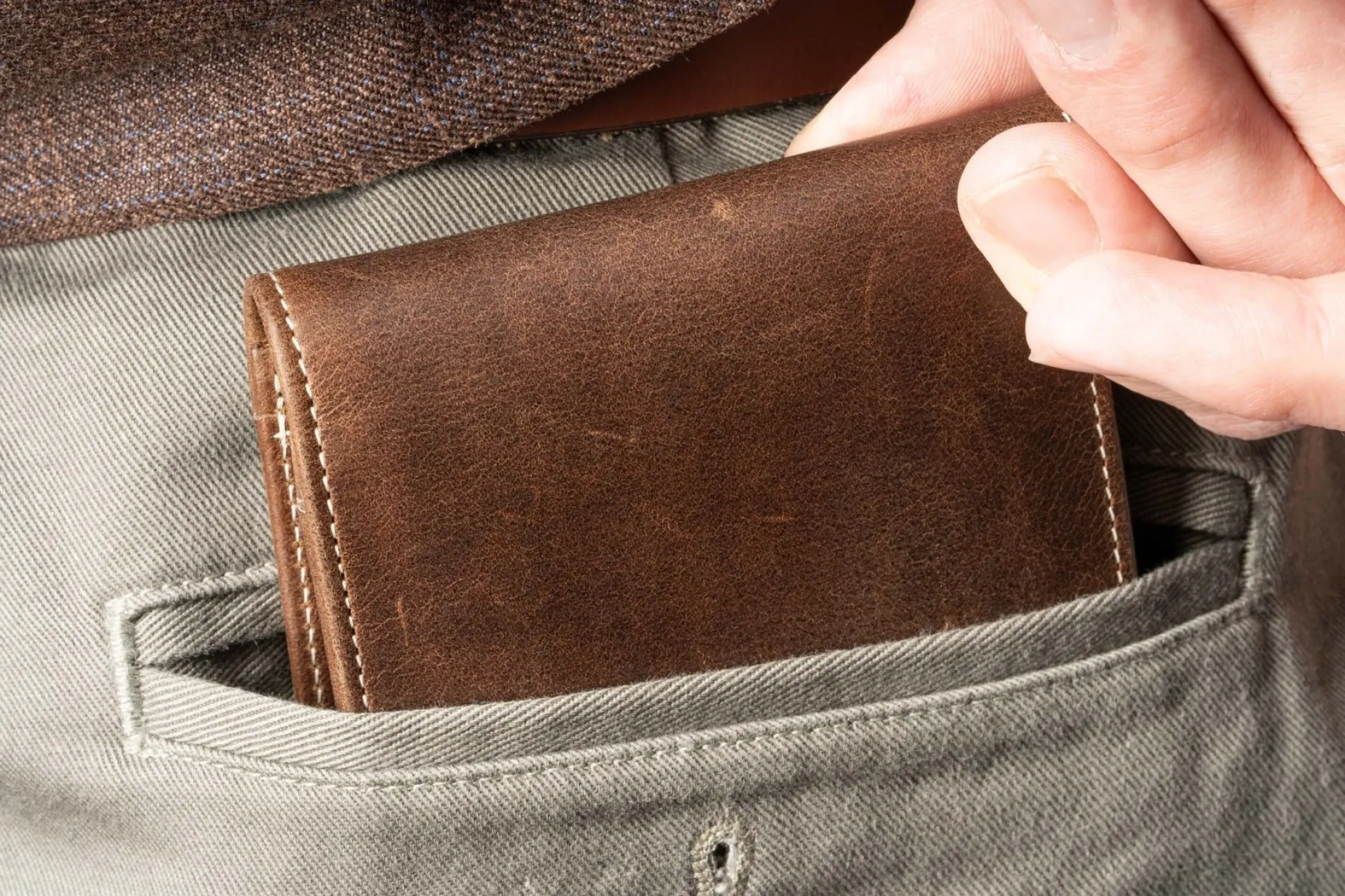 Classic 8 Card Bifold Antique Mahogany Leather Wallet