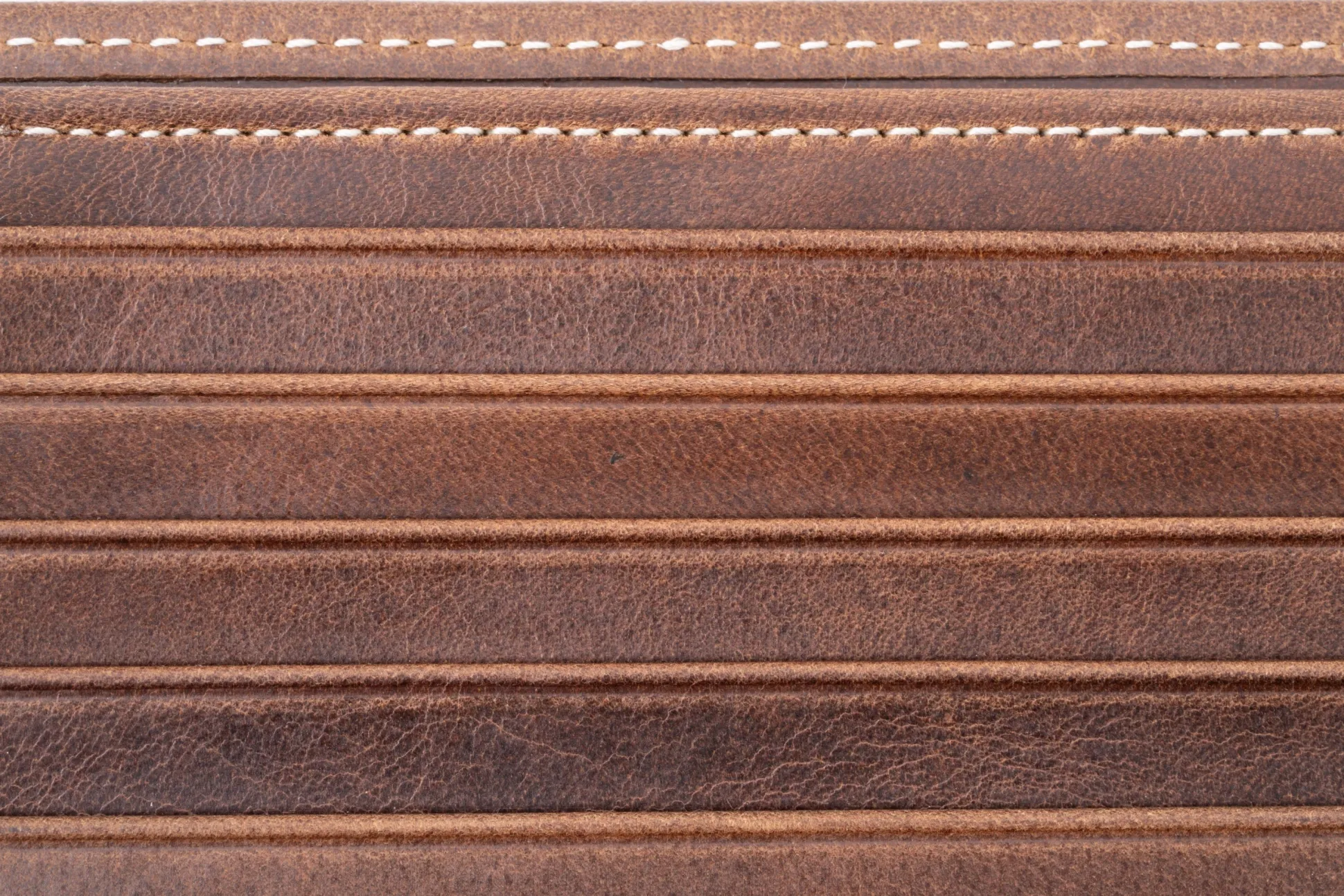 Classic 8 Card Bifold Antique Mahogany Leather Wallet