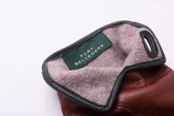 Cognac Brown Lamb Nappa Leather Dress Gloves