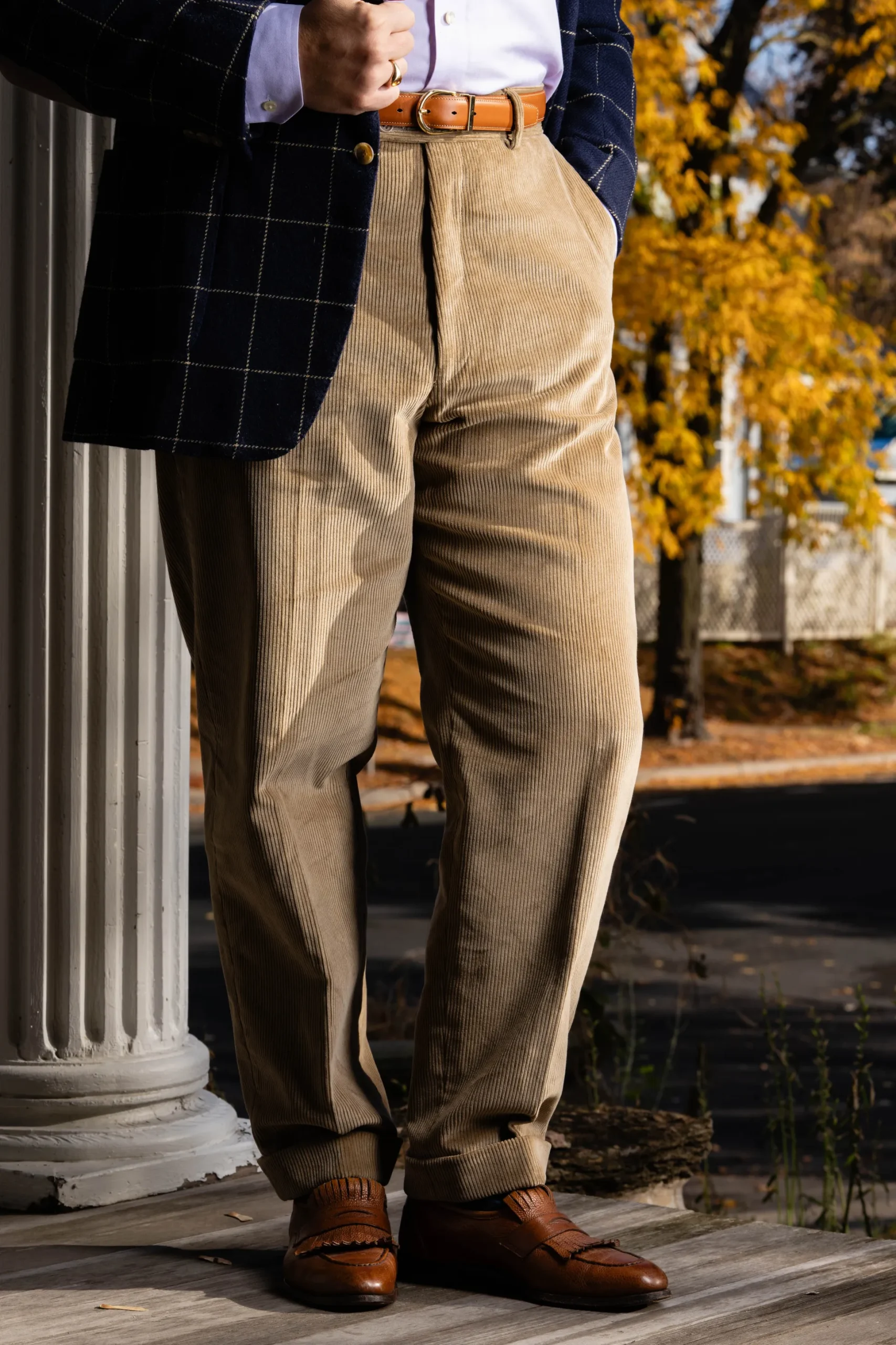 Cognac Tan Leather Belt