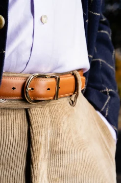 Cognac Tan Leather Belt