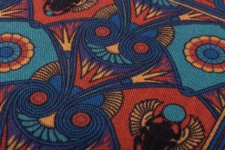 Copper Red Art Deco Egyptian Scarab Pocket Square