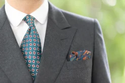Copper Red Art Deco Egyptian Scarab Pocket Square