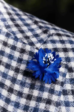 Dark Blue Cornflower Boutonnière Flower