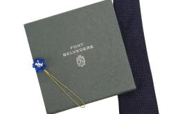 Dark Blue Mini Delphinium Boutonnière Flower