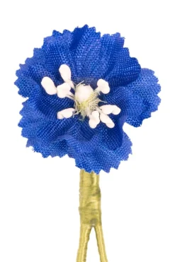 Dark Blue Mini Delphinium Boutonnière Flower