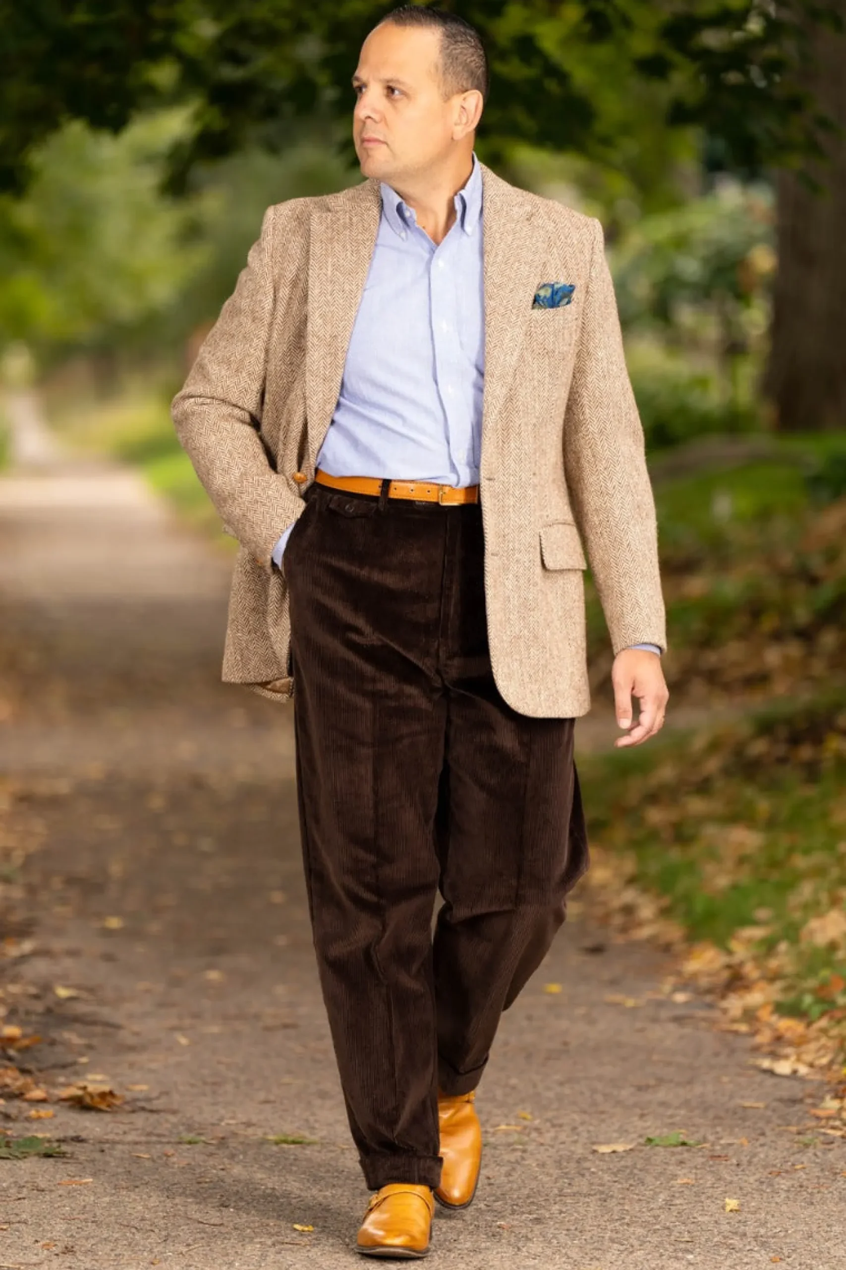 Dark Brown Stancliffe Corduroy Trousers