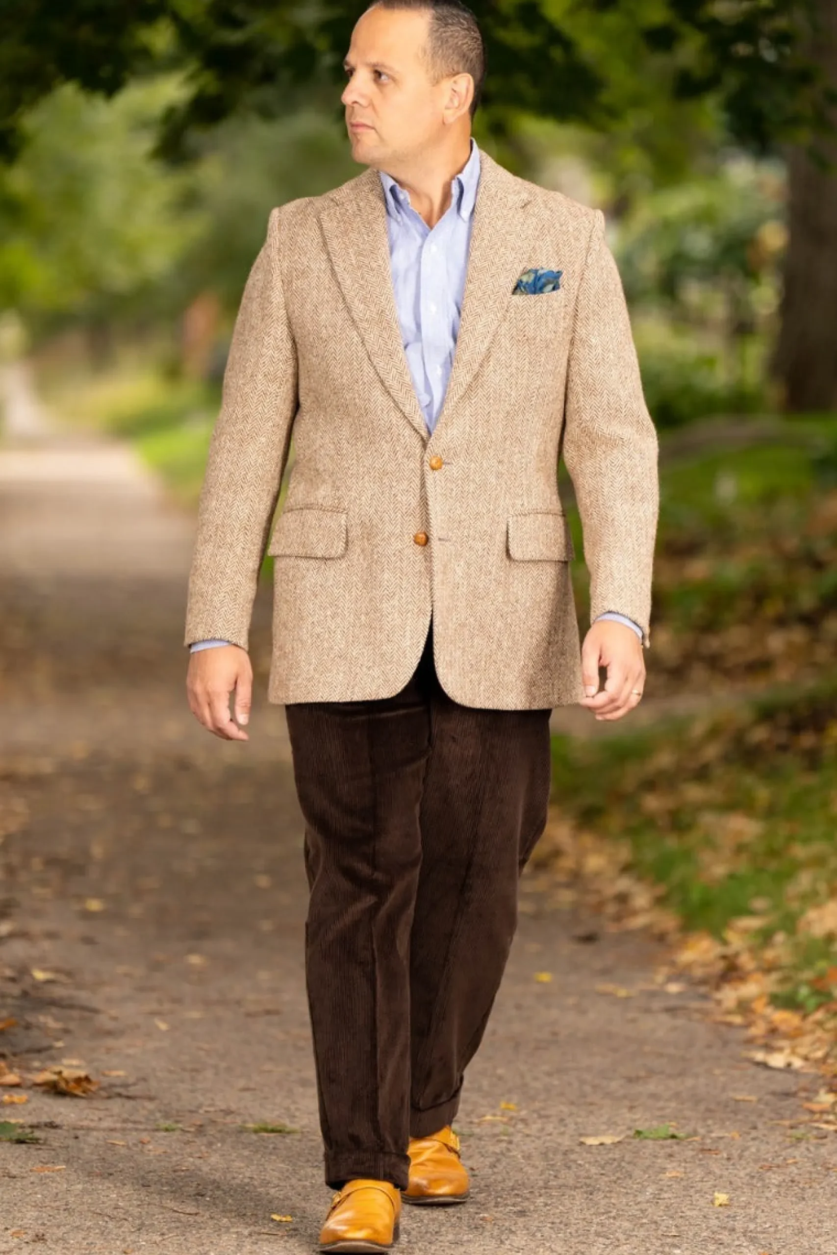 Dark Brown Stancliffe Corduroy Trousers