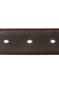 Dark Brown Waxy Commander Leather Belt