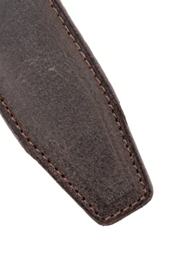 Dark Brown Waxy Commander Leather Belt