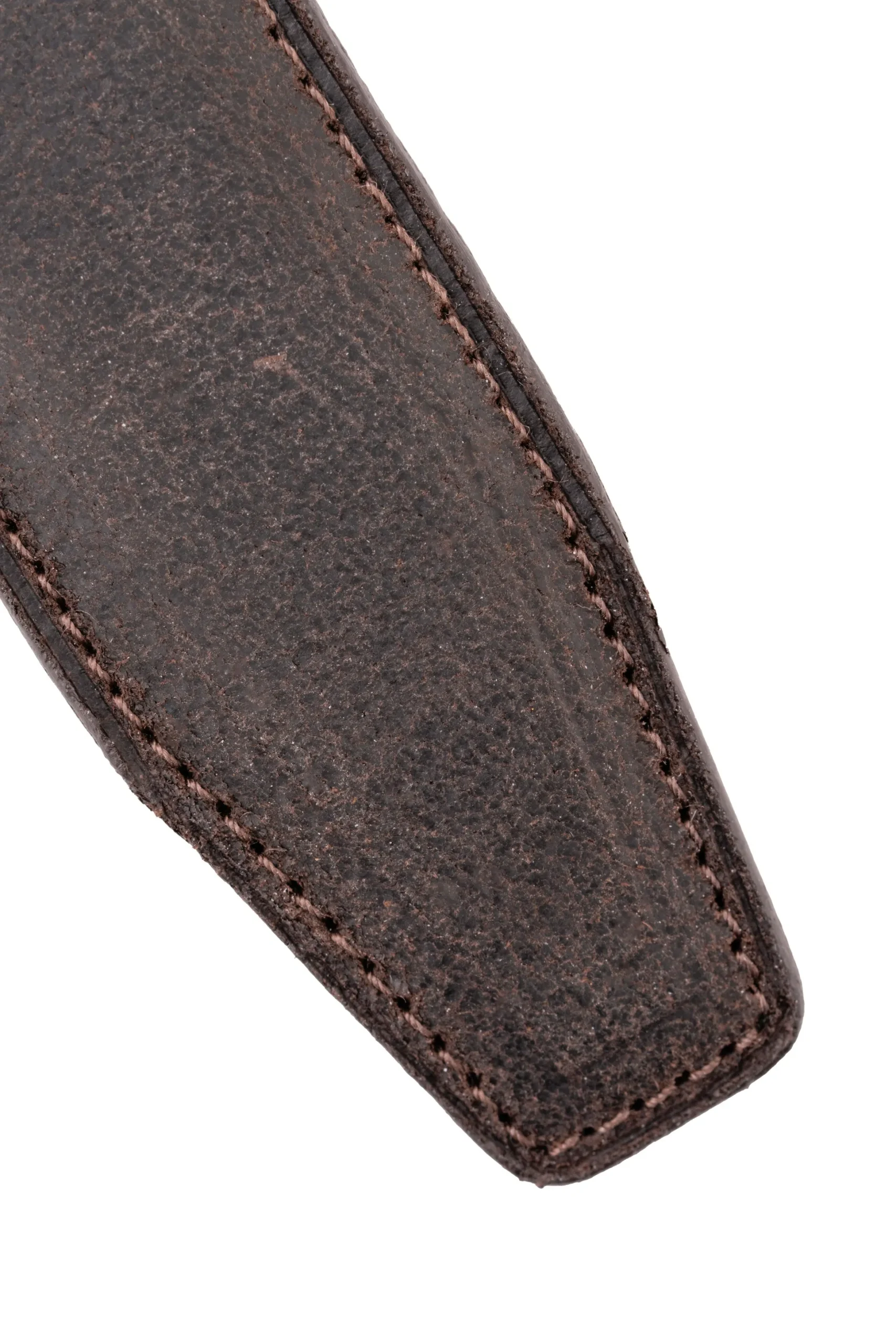 Dark Brown Waxy Commander Leather Belt