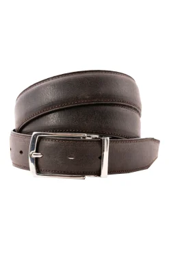 Dark Brown Waxy Commander Leather Belt