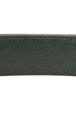 Dark Chocolate Brown Suede Calf Leather Belt