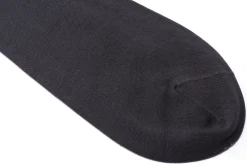 Dark Gray Cotton Socks with Burgundy & White Clocks