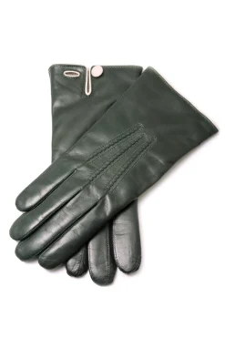 Dark Green Lamb Nappa Gloves
