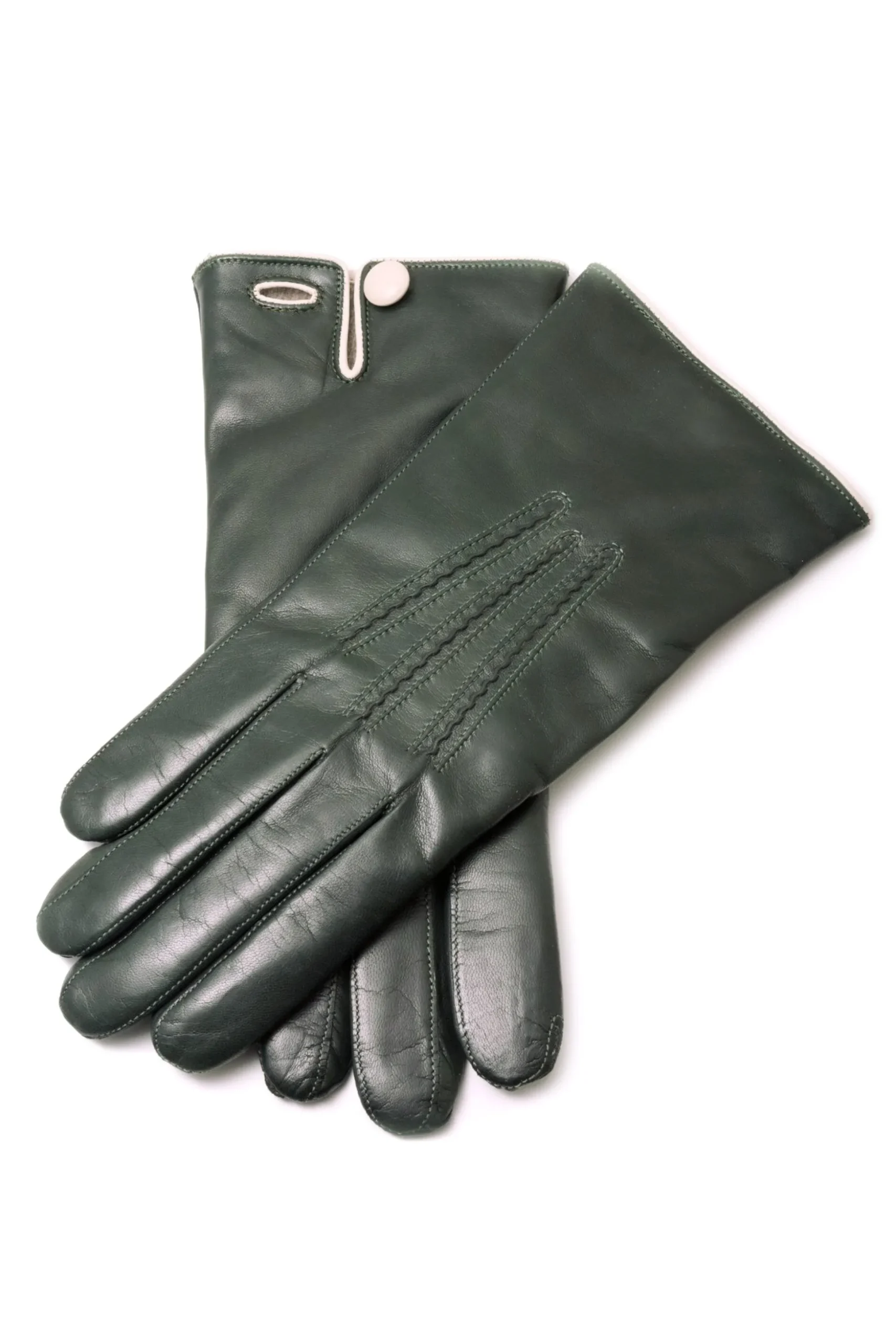Dark Green Lamb Nappa Gloves