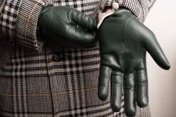 Dark Green Lamb Nappa Gloves