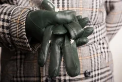 Dark Green Lamb Nappa Gloves