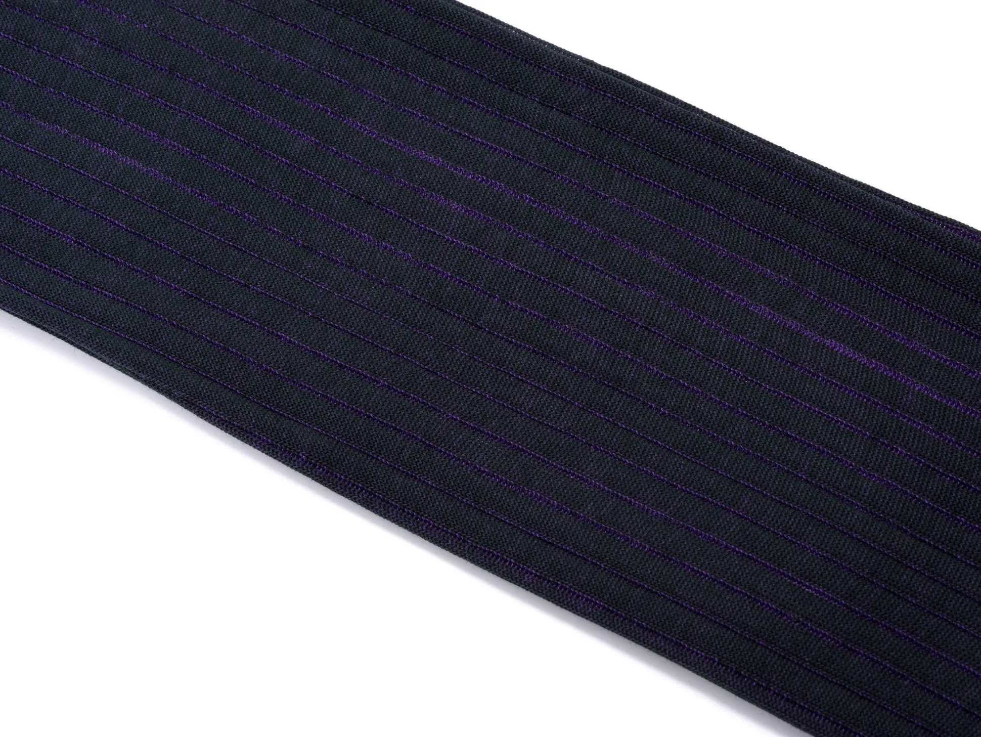 Dark Green & Purple Shadow Stripe Lightweight Cotton Socks