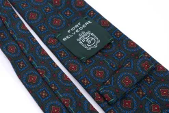Dark Green Wool Challis Tie
