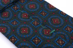 Dark Green Wool Challis Tie